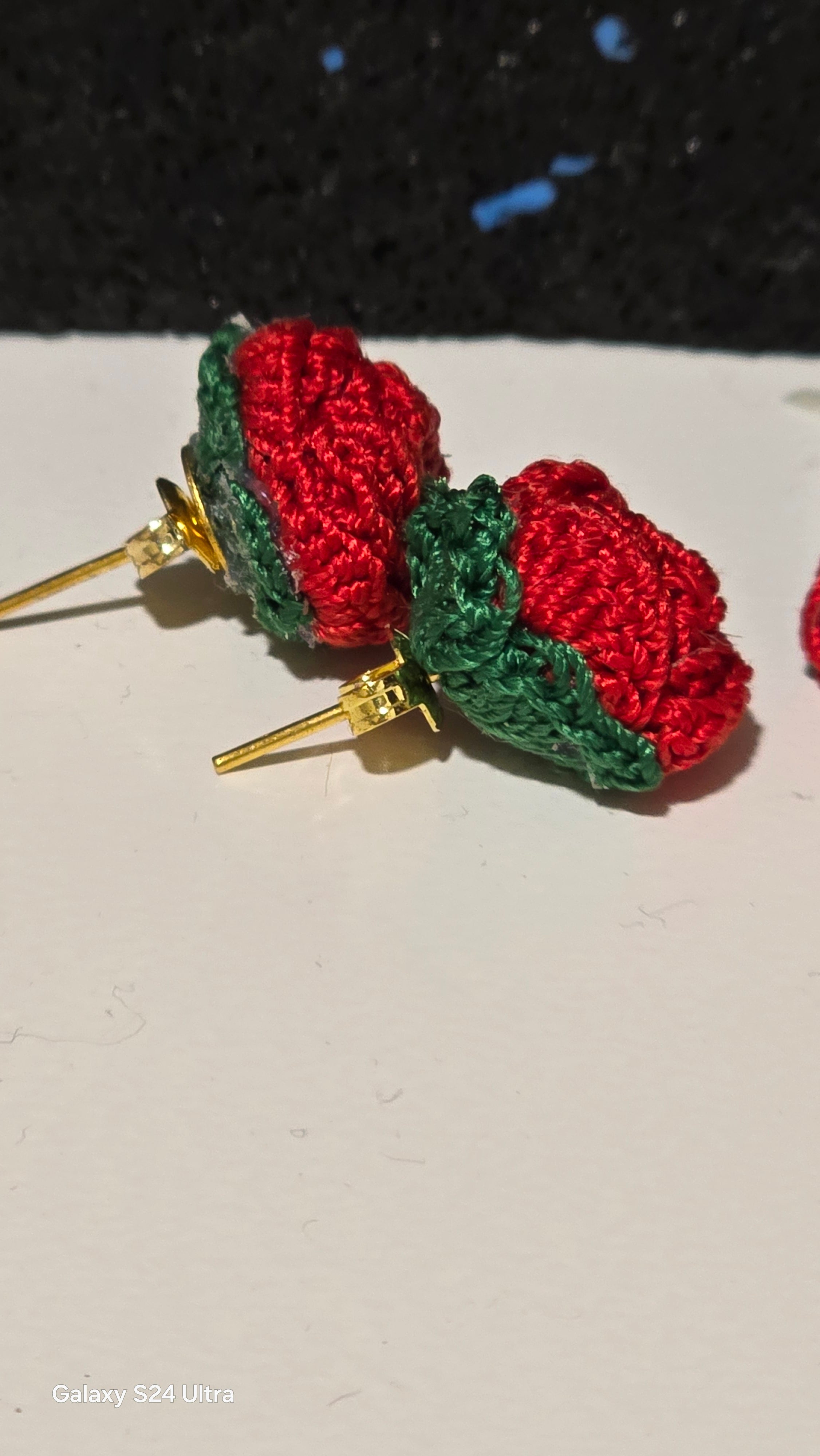 Pendientes de rosas