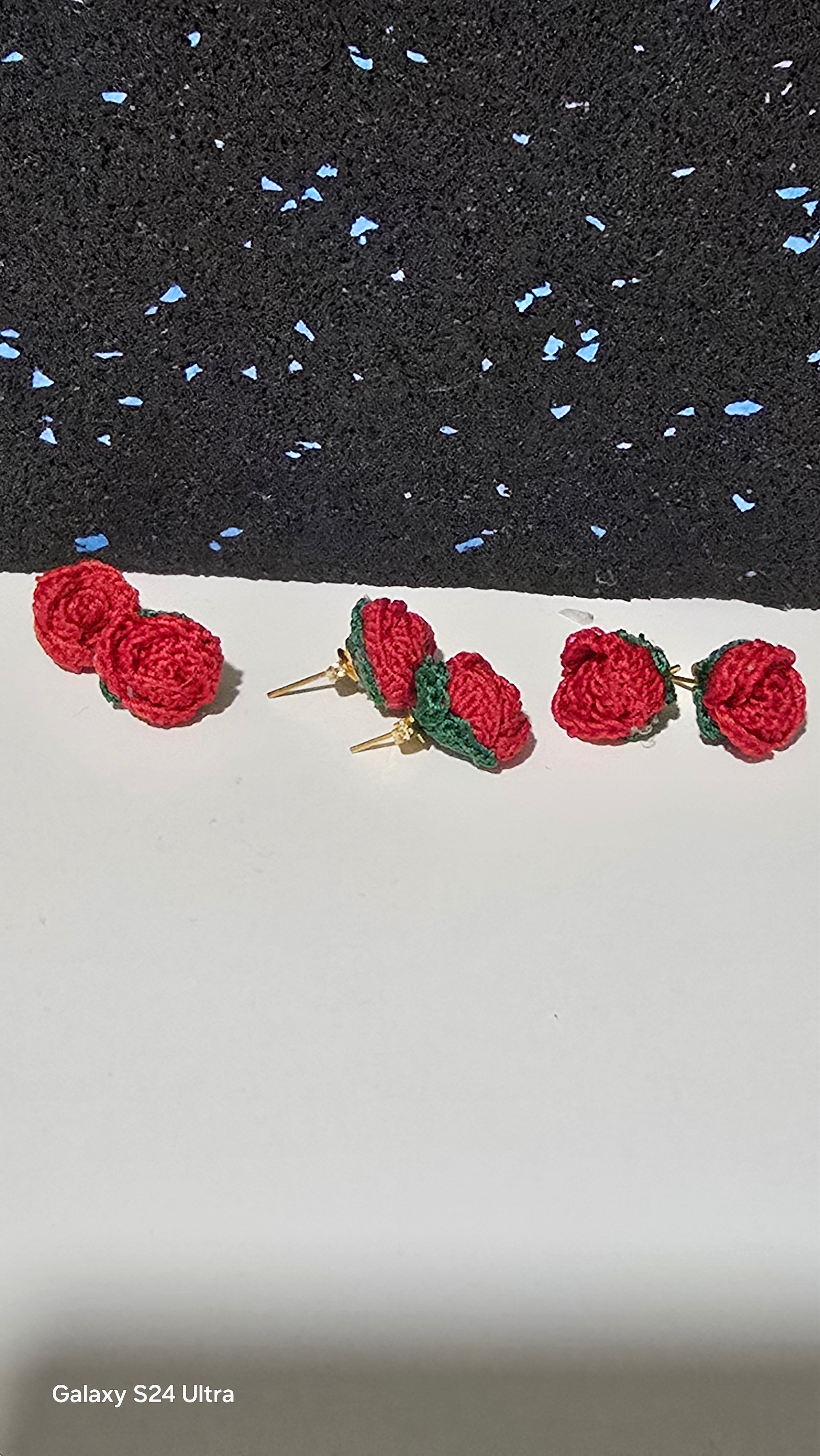 Pendientes de rosas