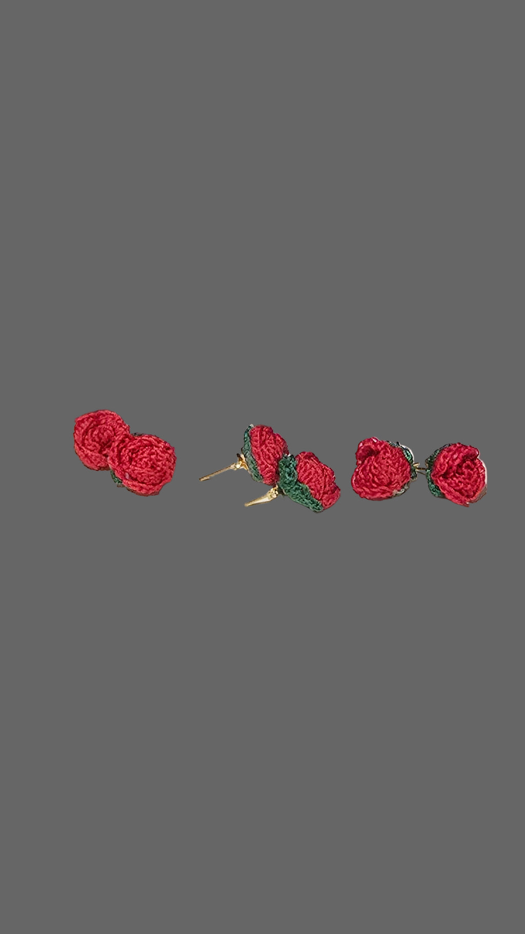 Pendientes de rosas