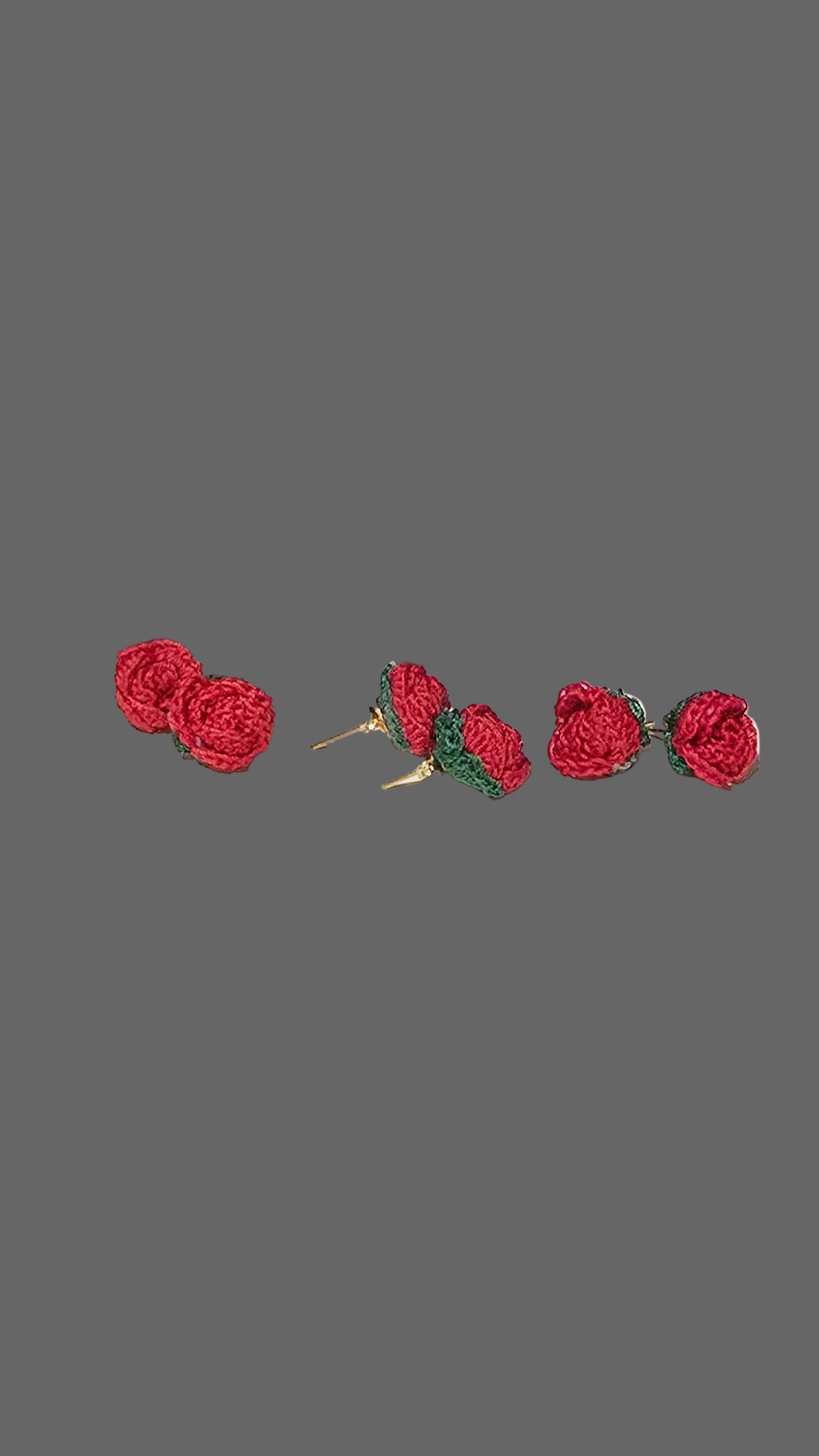 Pendientes de rosas