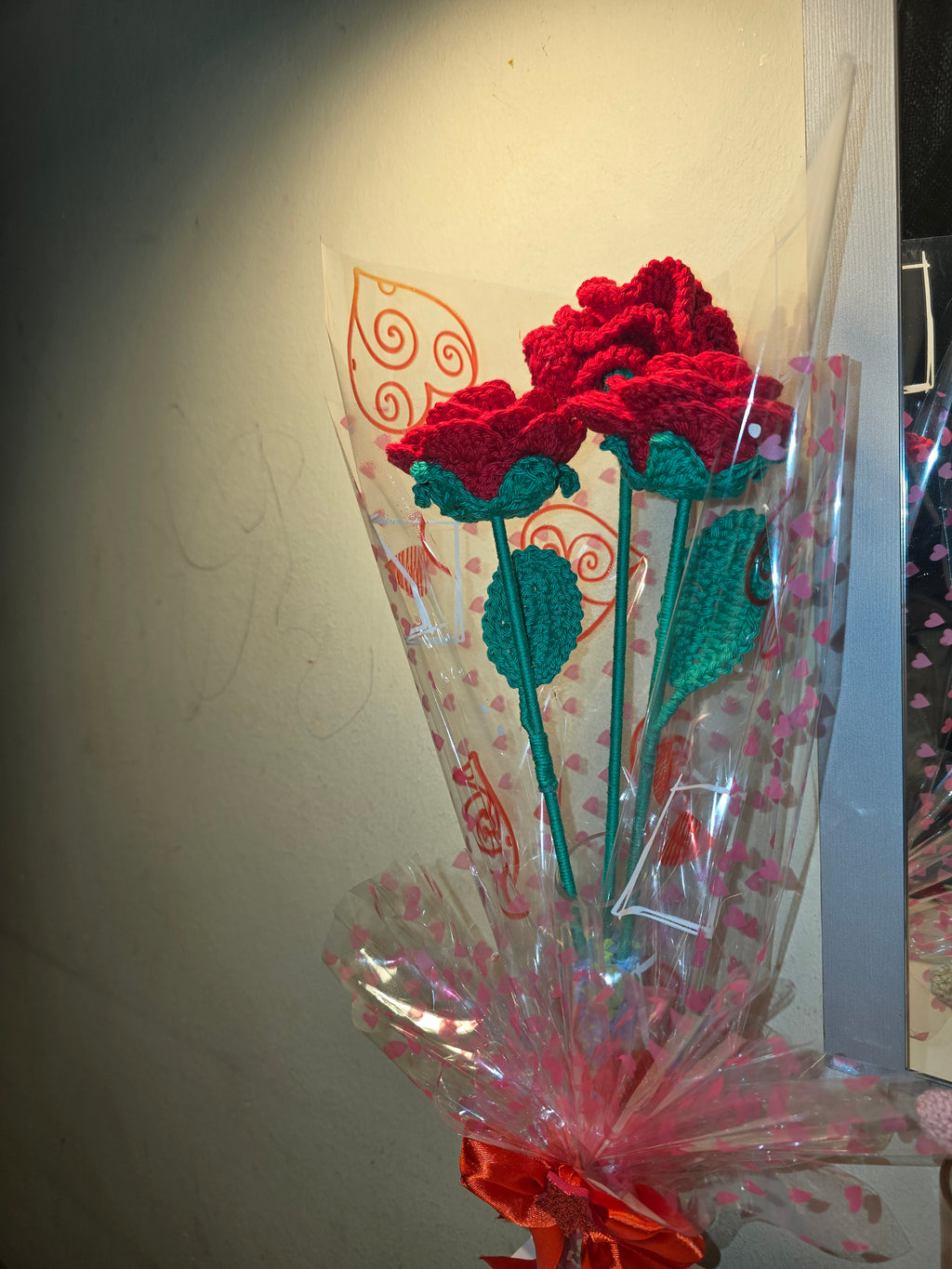 Rosas a ganchillo