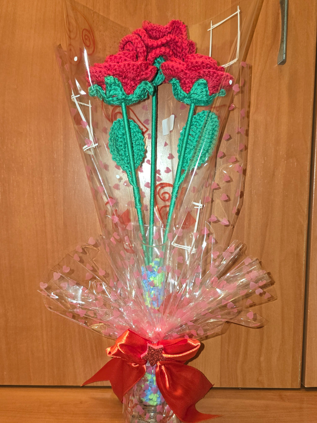 Rosas a ganchillo