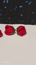 Pendientes de rosas
