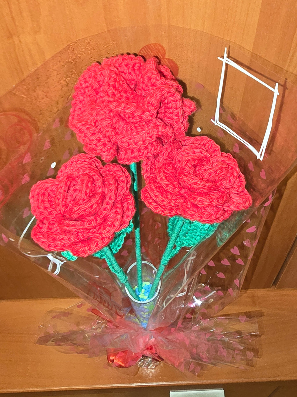 Rosas a ganchillo